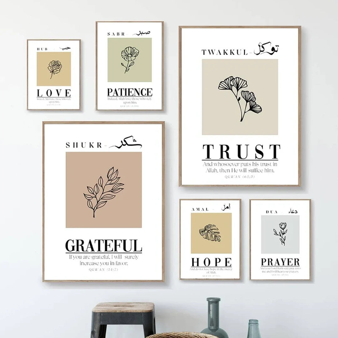 Plakat - Grateful kalligrafi - admen.dk