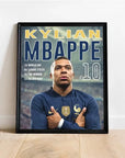 Plakat - Kylian Mbappe style - admen.dk