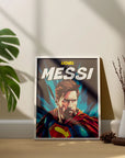 Plakat - Messi superhelt - admen.dk