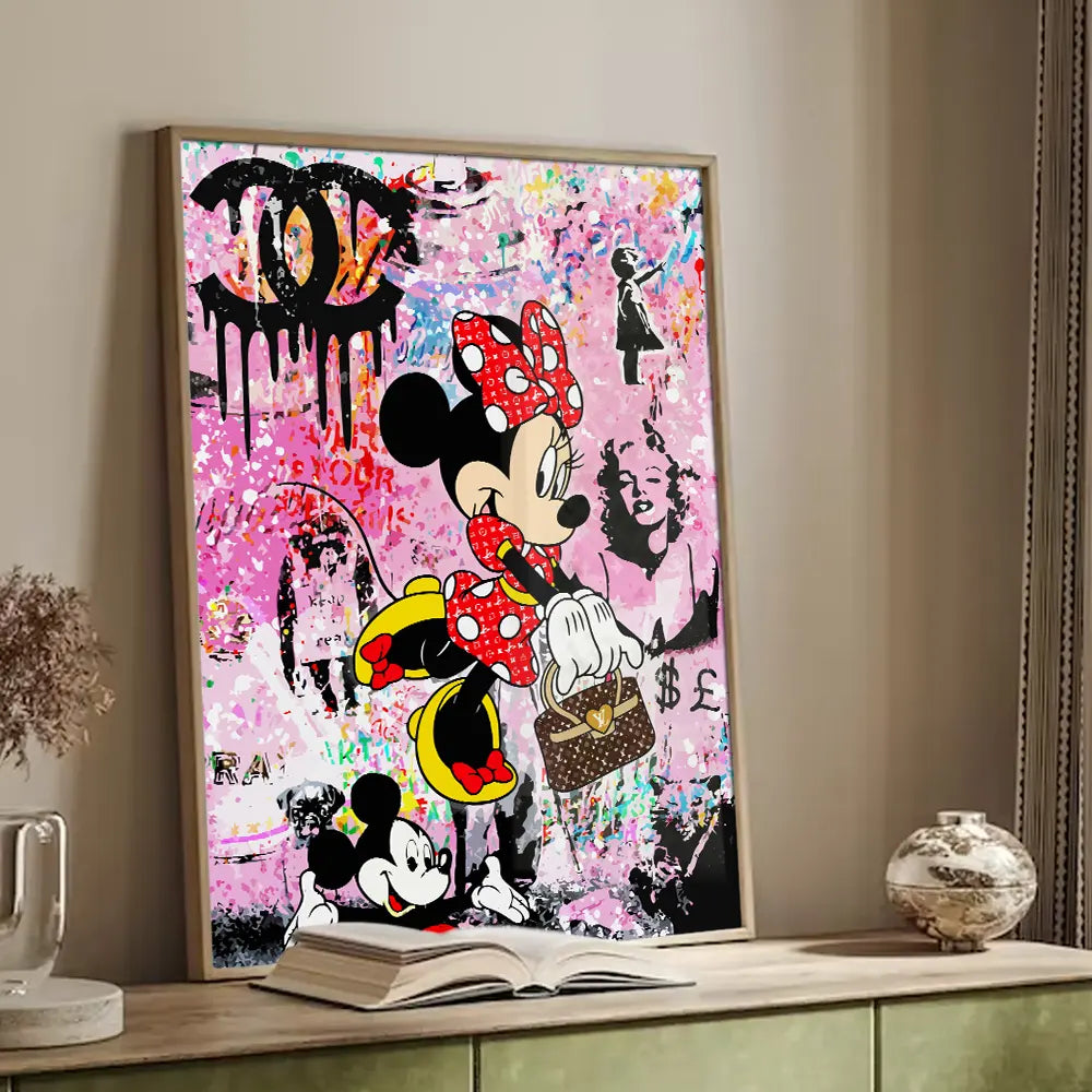 Plakat - Minnie Chanel street art kunst - admen.dk