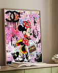 Plakat - Minnie Chanel street art kunst - admen.dk