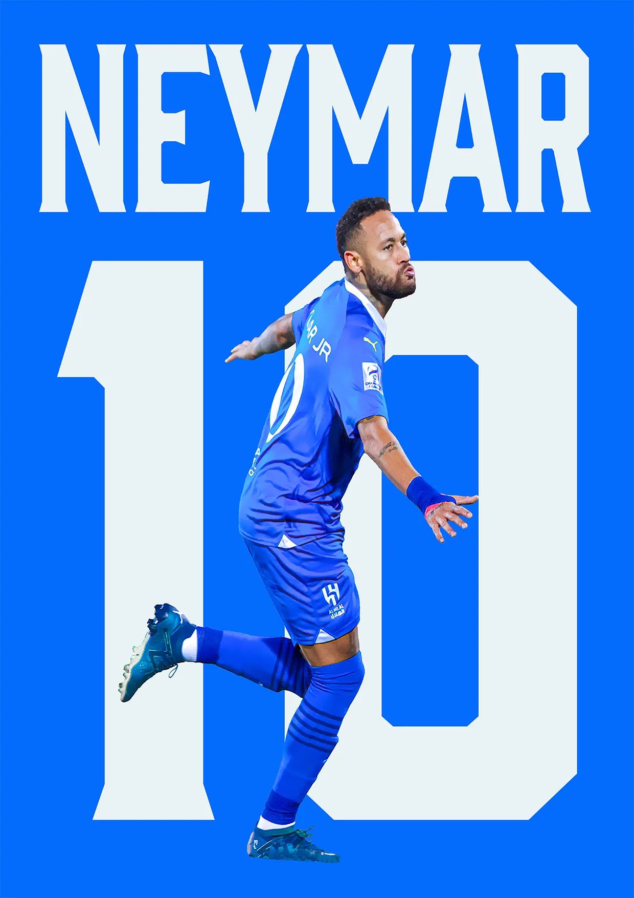 Plakat - Neymar Jr. og Al Hilal - admen.dk