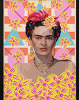 Poster - Frida with flowers