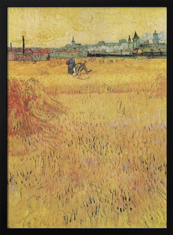 Poster - Wheat Field With View of Arles (1888)