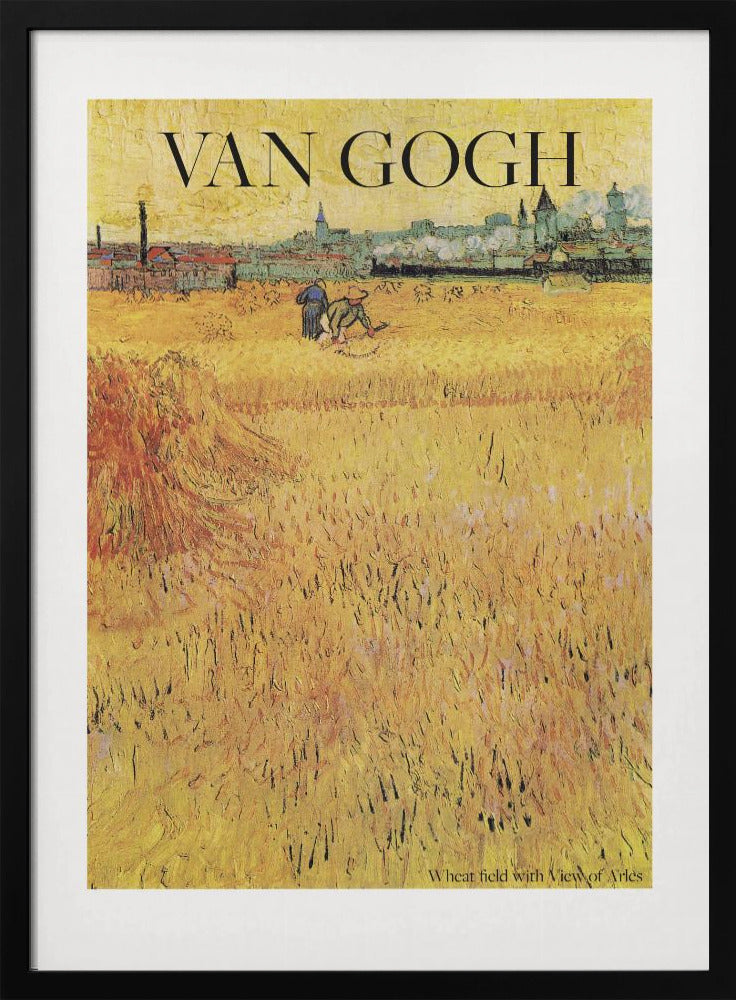 Plakat - Wheat Field With View of Arles (1888)