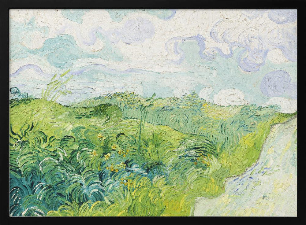 Plakat - Green Wheat Fields, Auvers (1890) By Vincent Van Gogh