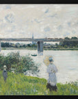 Plakat - Claude Monet's the Promenade With the Railroad Bridge, Argenteuil (1874)