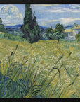 Plakat - Green Wheat Field With Cypress (1889)