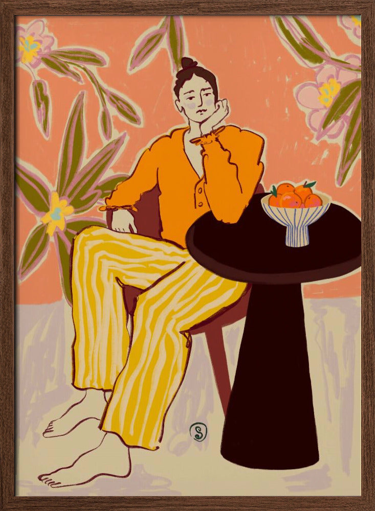 Plakat - Woman With Oranges