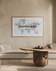 Plakat - Vorfreude world map