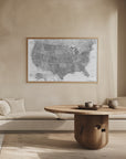 Plakat - Highly detailed map of the United States Jimmy