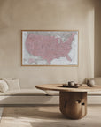 Plakat - Highly detailed map of the United States, Gopi