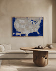 Poster - Highly detailed map of the United States, Cameroon