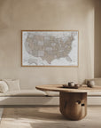 Plakat - Highly detailed map of the United States, Louie