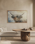 Plakat - Cow Highland Illustration Art 01