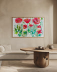 Poster - Red Spring Poppies Meadow