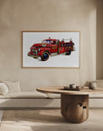 Plakat - Automobile Retro 05 Firetruck