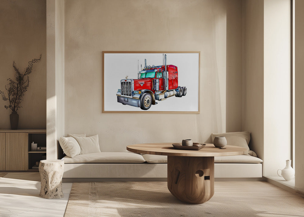 Poster - Red Truck