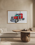 Poster - Red Truck