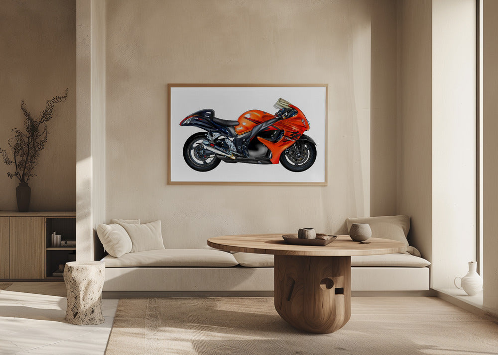 Poster - Motorbike red 03