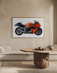 Poster - Motorbike red 03