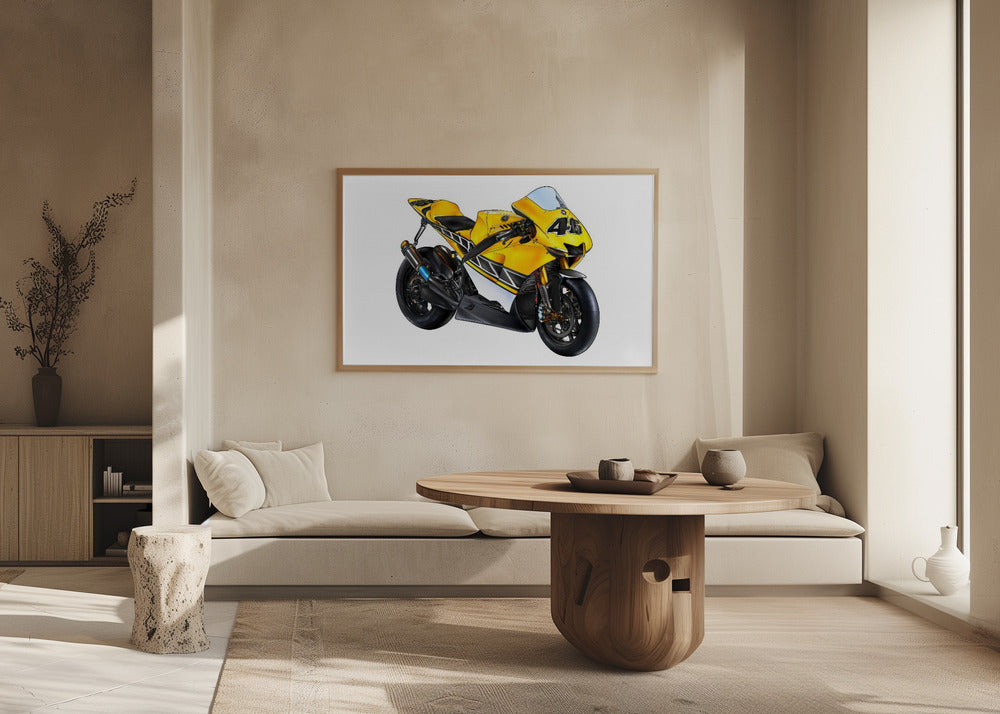 Plakat - Motorbike Yellow