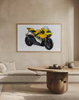 Plakat - Motorbike Yellow