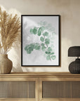 Poster - Watercolor silver dollar eucalyptus