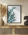 Poster - Teal watercolor eucalyptus II