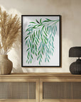 Poster - Cascading watercolor eucalyptus