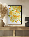 Poster - Watercolor California poppies quad 3