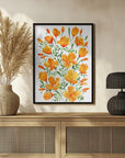 Poster - Watercolor California poppies