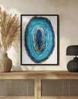 Poster - Turquoise and blue geode