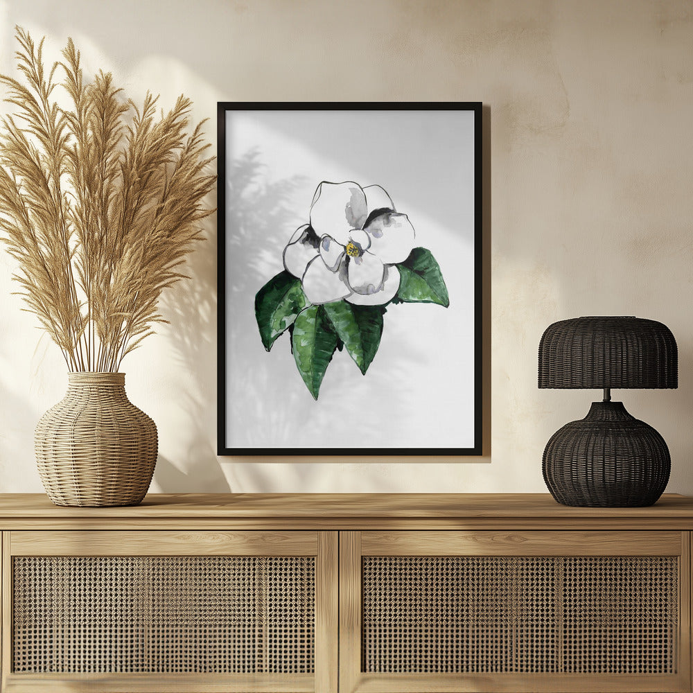 Plakat - White magnolia