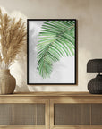 Poster - Palm leaf in loose watercolor