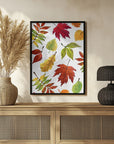 Poster - Painterly fall leaves