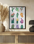 Plakat - Collection of cacti