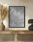 Plakat - Map of Wichita (Kansas, USA) in gray vintage style