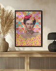 Poster - Frida with flowers