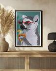 Plakat - Jugdy Lemur with Drink