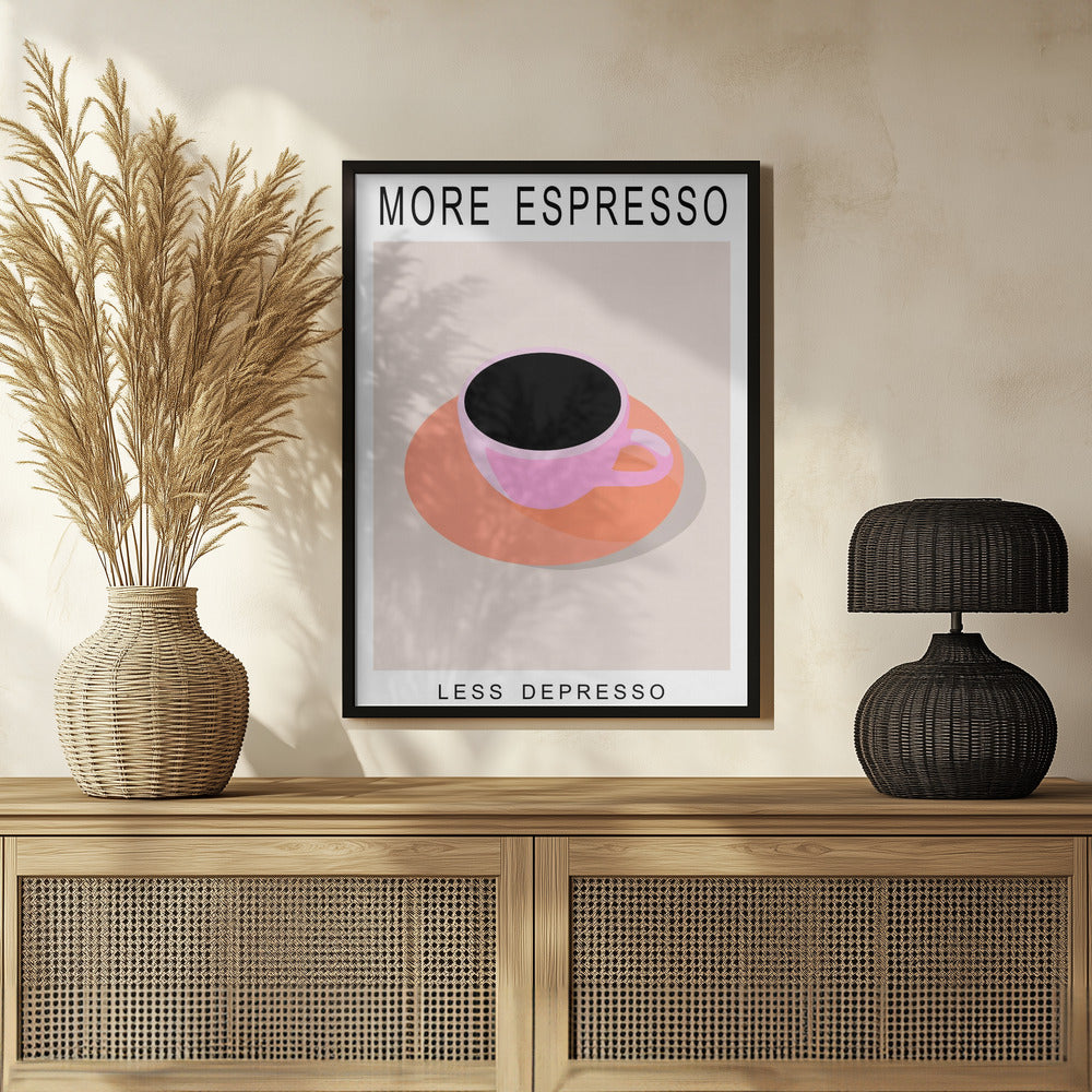 Poster - More Espresso Less Depresso