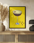 Poster - Espresso Martini Buttercup Yellow