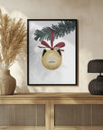 Poster - Meowry bauble (gold white)