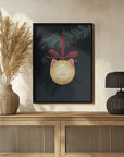 Poster - Meowry bauble (black gold)