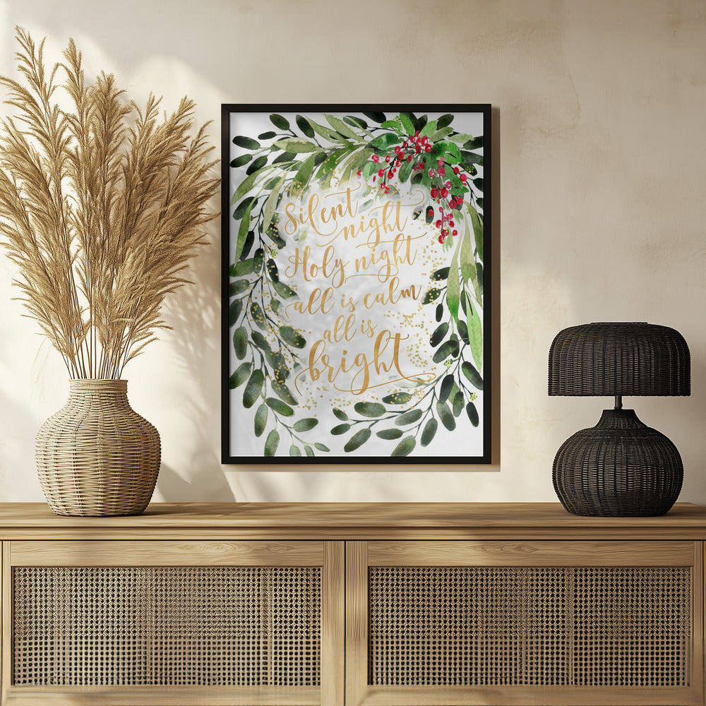 Poster - Silent night watercolor bouquet