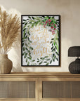 Poster - Silent night watercolor bouquet