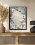 Plakat - Silent night roses and holiday berries