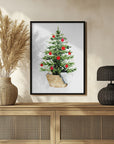 Plakat - Cozy watercolor Christmas tree