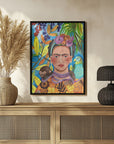 Poster - Frida and her parrots