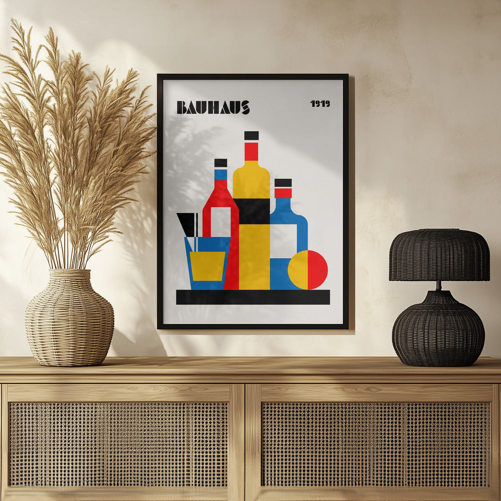 Plakat - Bauhaus Wine Print